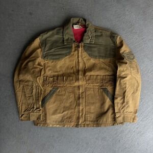 Vintage 60s American Field Hunting Rifle Jacket Brown Green Canvas Sportswear